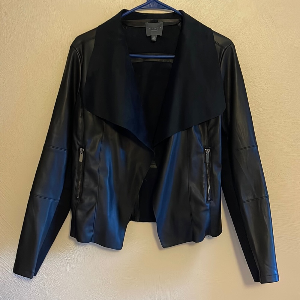 The Limited Collection Pleather and faux suede jacket -Size XS